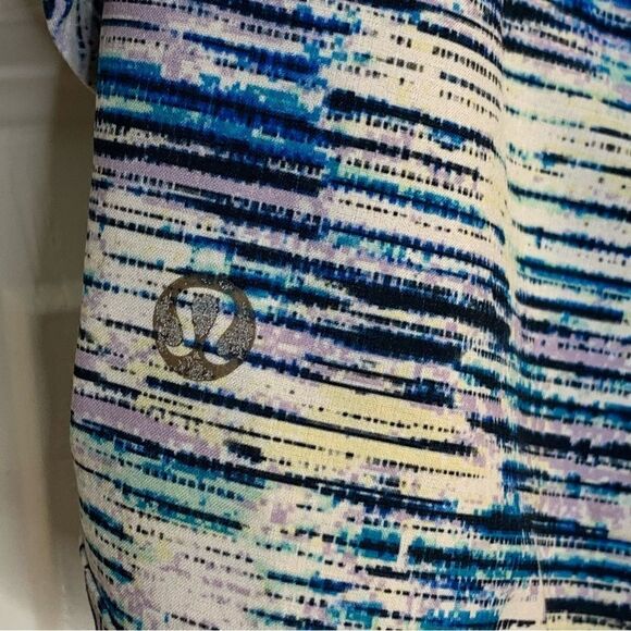 Lululemon Speed Short *4-way Stretch Blurry Belle Multi/Tink Stripe Size 6 - Picture 6 of 10